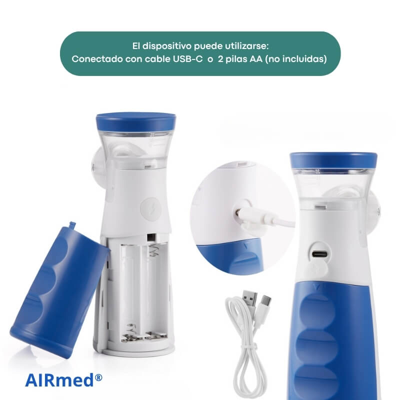 AIRmed® 2.0  NEBULIZADOR SILENCIOSO Y COMPACTO
